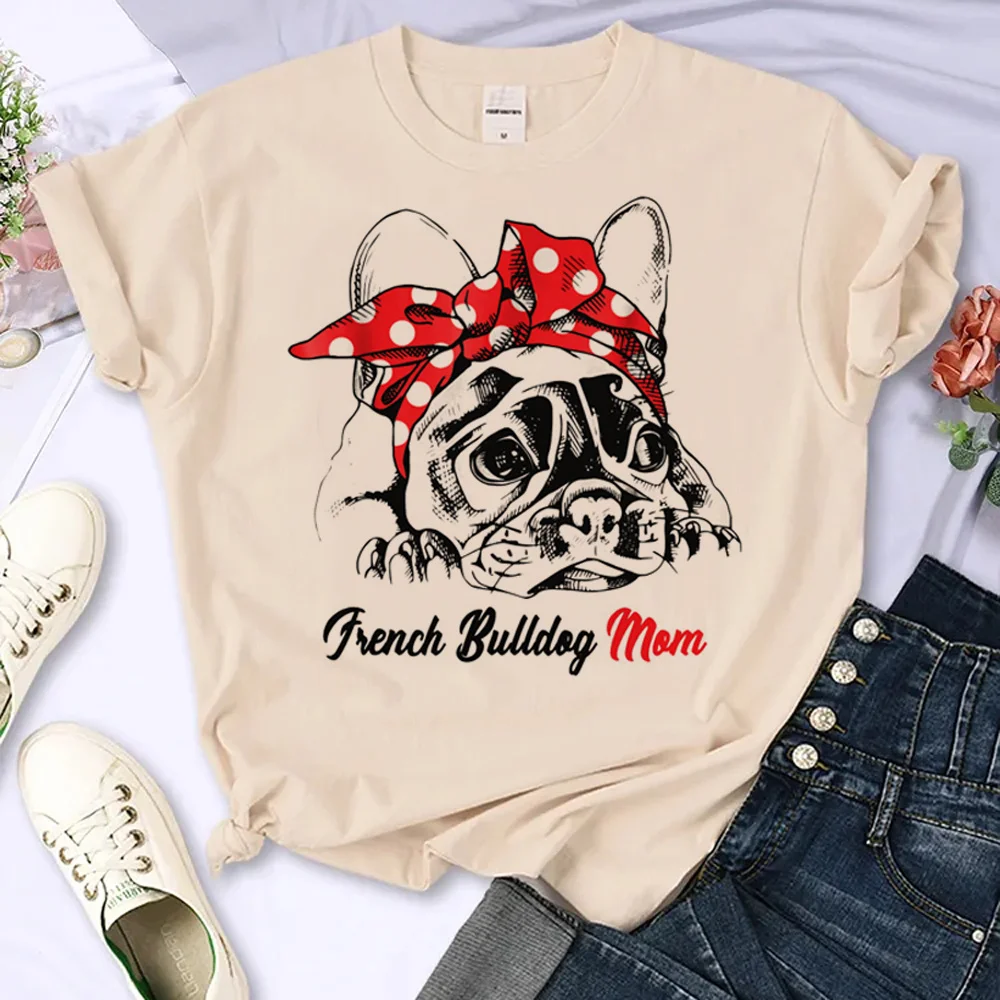

pug Tee women funny streetwear tshirt female comic graphic y2k clothes