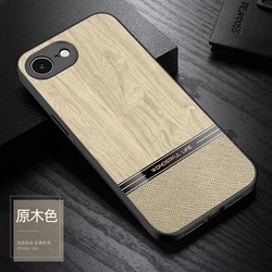 Matte Wooden Shockproof Phone Case with Lens Camera Protection for iPhone 12 Mini (Wood)