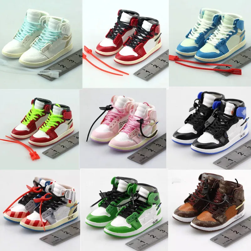 

1/6 Shoes Male Soldier Mini Shoes Classic High Top Sports Casual Sneakers Hollow For 12 Inches Action Figure Body Collection Fan