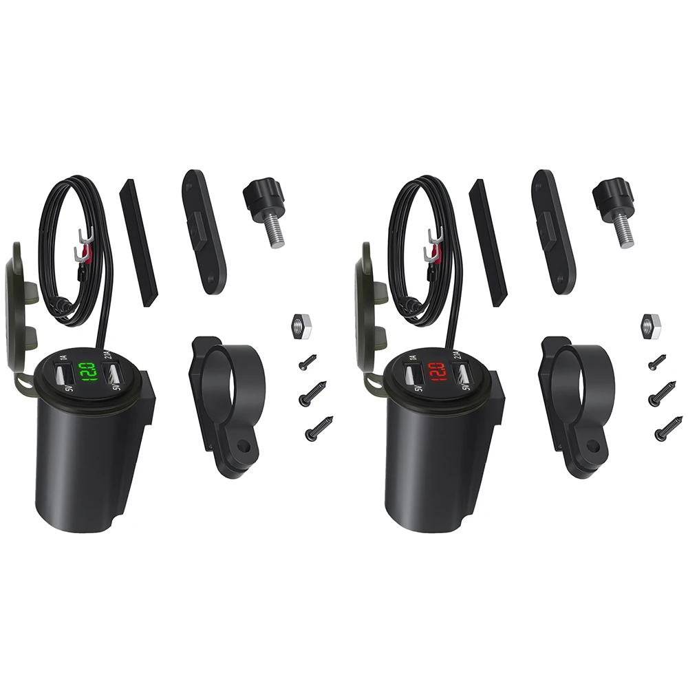 

Водонепроницаемое Зарядное устройство USB с двумя портами, 3,1 А, 12 В