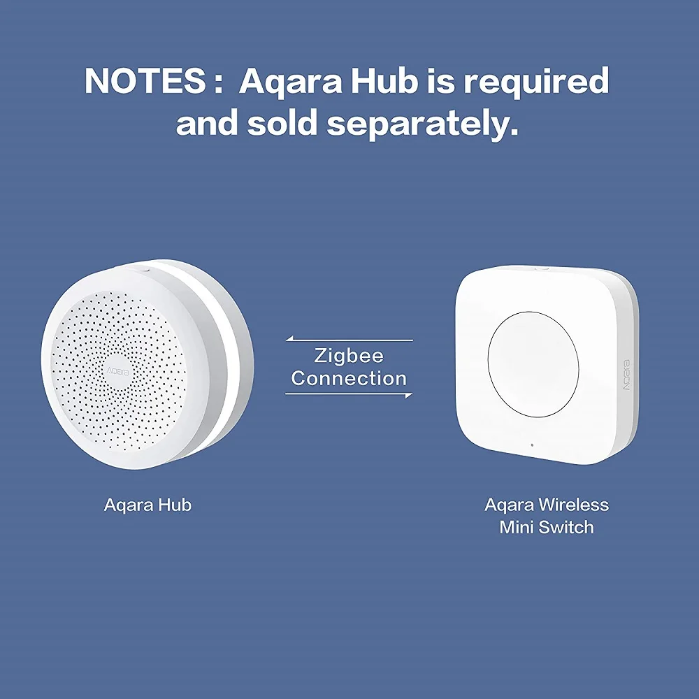 Aqara-mini Interruptor sem Fio Sensor Zigbee Botão de Controle de Uma Chave Controle Remoto Inteligente Domótica Xiaomi mi Home Homekit - Image 6