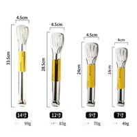 Pinces alimentaires en acier inoxydable, ustensiles de cuisine, outil de cuisine de Buffet, pince à pain Anti-chaleur, pince à pâtisserie pour Desserts, salades, Barbecue 2