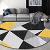 Modern Geometric Round Carpet Living Room Grey Luxury Decoration Home Bedroom Soft Rugs Lounge Coffee Tables Non-slip Floor Mats 4