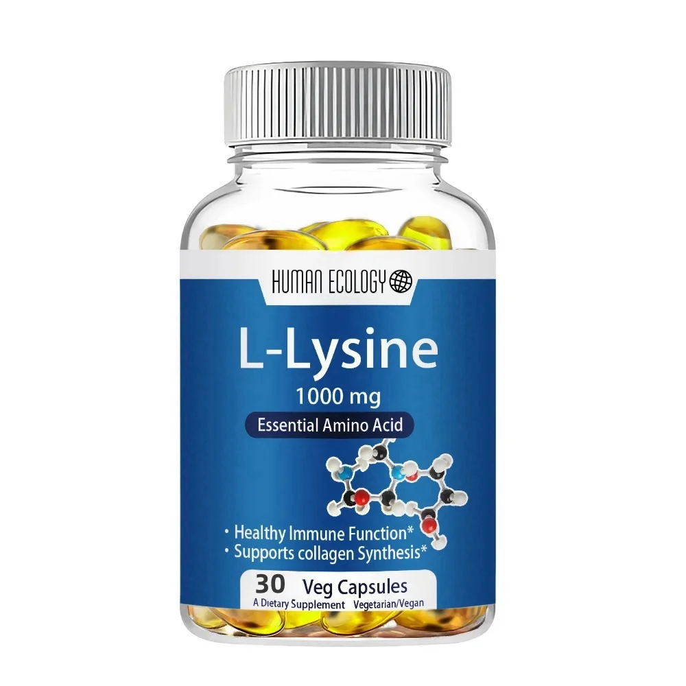 L-lysine 1000mg 120 Tablets Enhances Absorption And Assimilation Promotes Skin And Lip Integrity Collagen Support