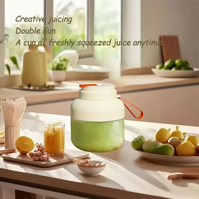 1pc Electric juice blender, USB charging with rubber straw cup, button control, no heating working voltage, portable blender 3