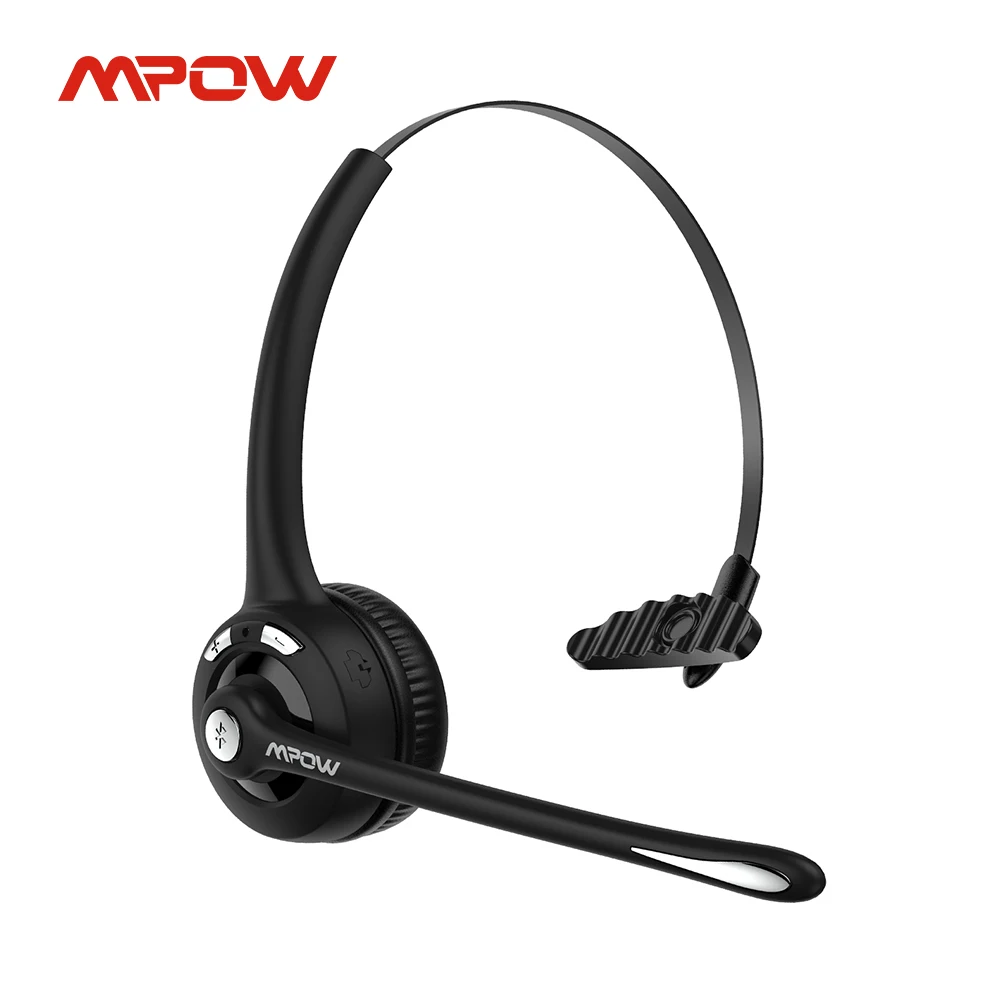 Cuffie Wireless Mpow Pro V5.0 Cuffie Bluetooth Mbh15 Aggiornate Con Microfono A Cancellazione Di Rumore Per Ufficio Call Center Driver Camionista