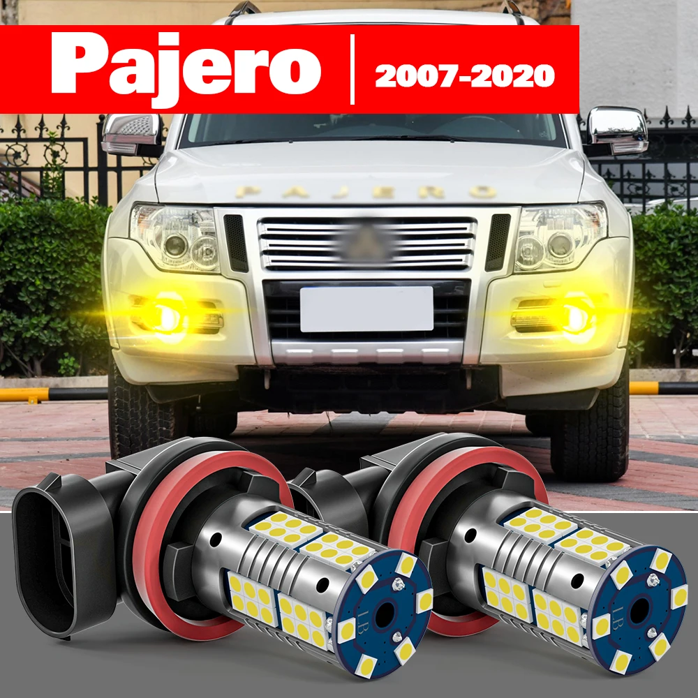

For Mitsubishi Pajero V80 V93 V97 V98 2007-2020 2pcs LED Fog Light Accessories 2010 2011 2012 2013 2014 2015 2016 2017 2018
