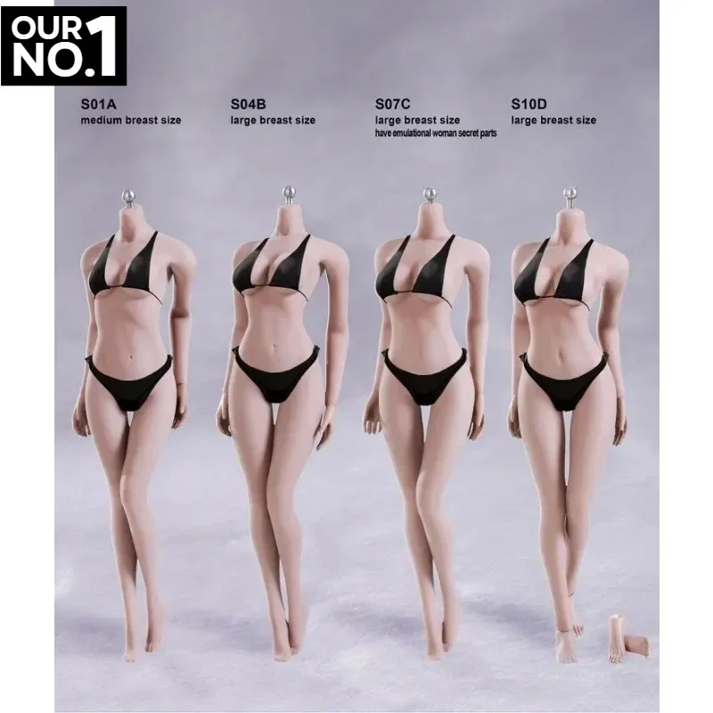 1/6 TBL Seamless Female Body S01A S04B S07C S10D Pale/Suntan for 12'' Figure" - Picture 7 of 14