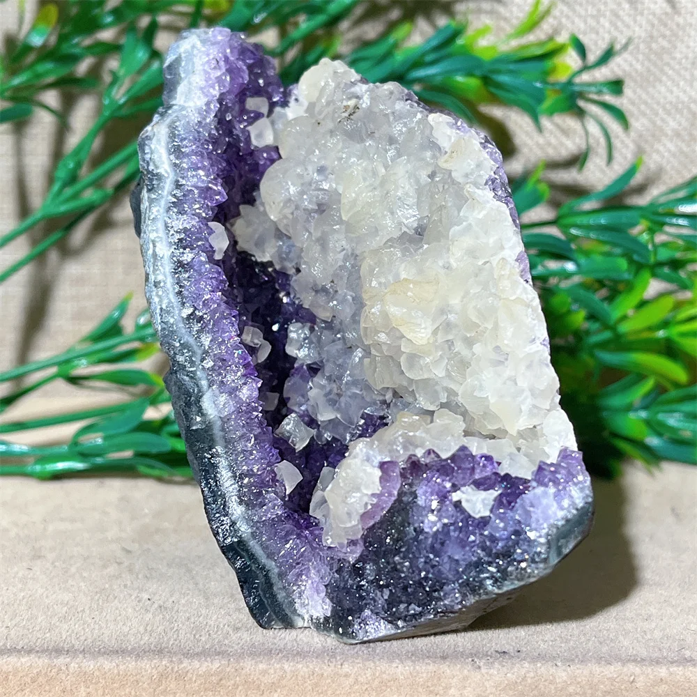 Crystal Natural Cluster Amethyst Free Form Specimen Stone Quartz  Mineral Gemstones Minerals Spiritual Ornaments Home Decoration 2
