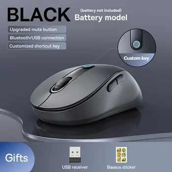 【New Upgrade】Baseus Rechargeable Wireless Mouse Type-C Charging Bluetooth 5.2 4000 DPI Computer Laptop Mute Mice Ergonomic Mouse 9