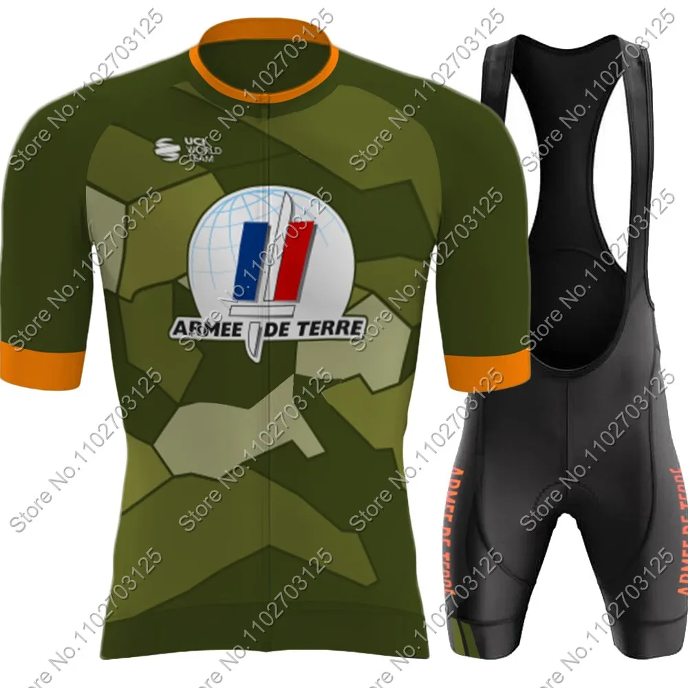 Maillot Cyclisme Manches Longues – Camo Armée – VTT Route – Homme – Polyester