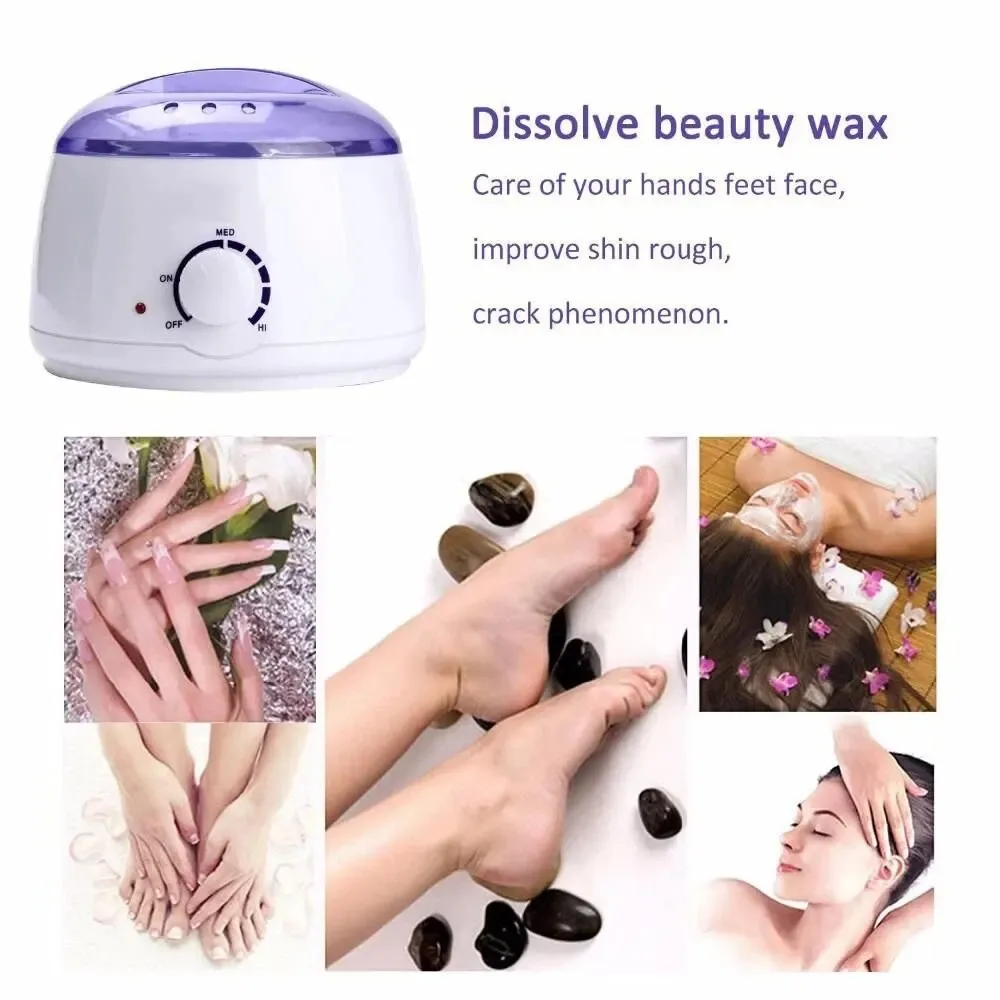 500ML Convenient Depilatory Wax Machine Wax Therapy Machine Beeswax Bepilatory Heater Melting Small Pot Hot