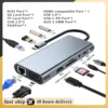USB C HUB Type C Splitter To HDMI 4K thunderbolt 3 Docking Station Laptop Adapter With PD SD TF RJ45 For Macbook Air M1 iPad Pro 1