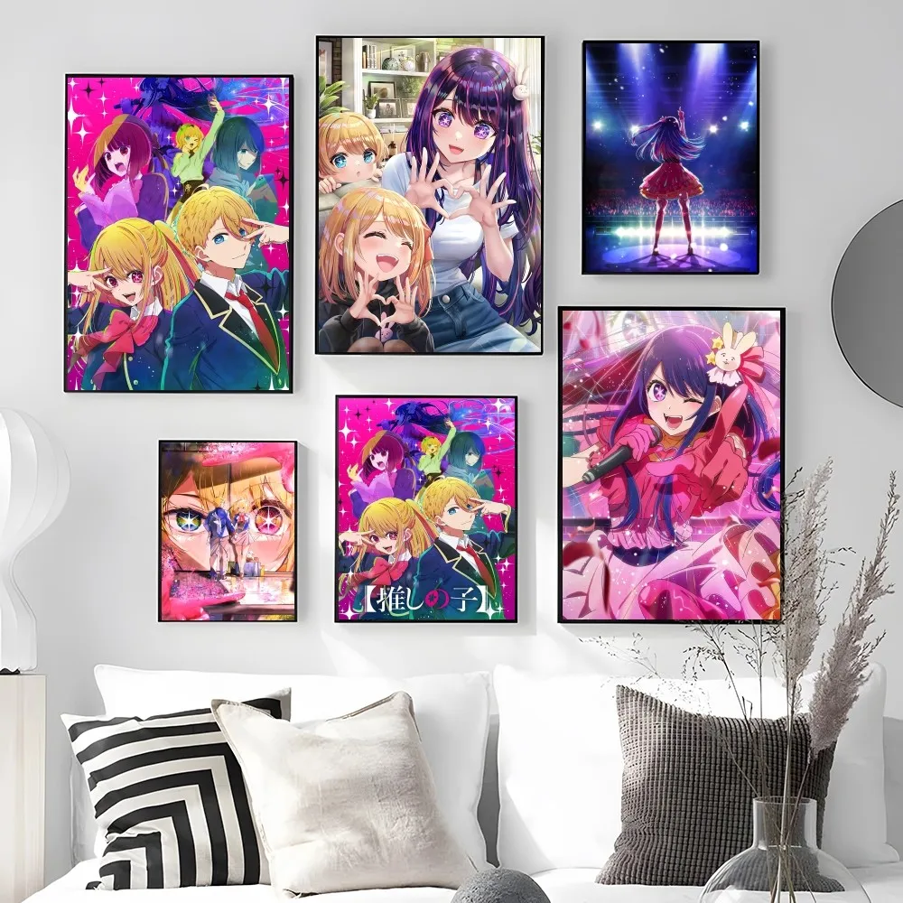 

Oshi No Ko Hot Anime Poster Home Room Decor Livingroom Bedroom Aesthetic Art Wall Painting Stickers