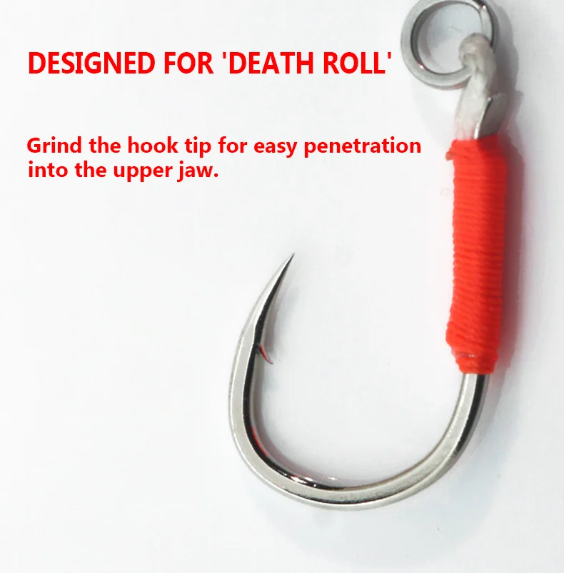 Iseama/maruseigo Assist Haken Solid Ring Jiglure Jigging Fishjig Doppelpaar Widerhaken Assist Haken Pesca Peche Angeln Slow Jig – Detail 2
