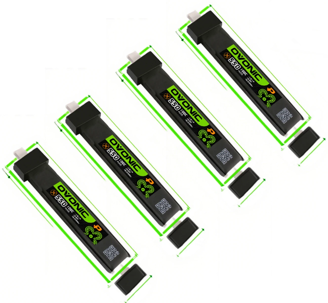 Lot de 1 à 6 Batteries LiPo RC 3.7V 150mAh pour Mini Drone