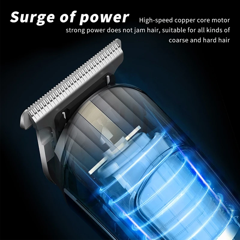 WAIKIL Professional Men's Barber Set Multi functional Hair clipper Nose Hair Trimmer USB Charging Cordless Razor Styling Tool 4