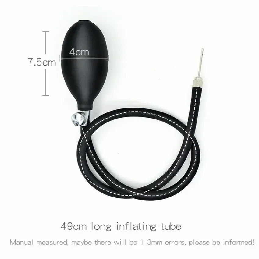 Inflatable Anal Plug Built-in Steel Ball Huge Long Auns Masturbator Prostate Butt Massager G Spot Clit Stimulator Adult Sex Toy