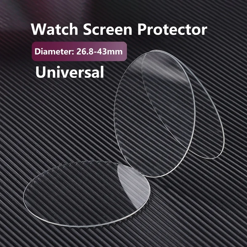 

Universal Round Watch Tempered Glass 26.8-43mm Protective Film for Smart Watch Diameter 37mm 41mm 43mm 46mm Screen Protector