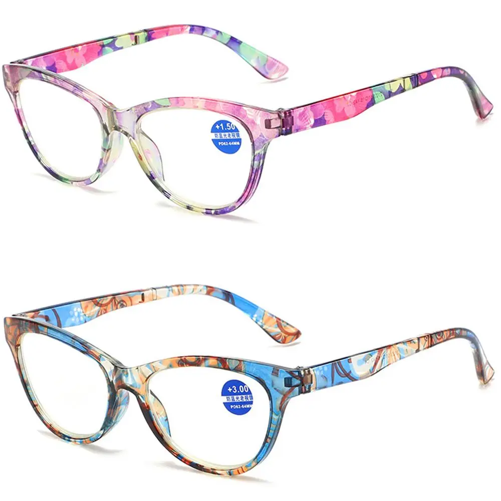 Bequemer Augenschutz Vintage Blumenbrille Anti-Blaulicht Lesebrille mit ultraleichtem Rahmen – Detail 12