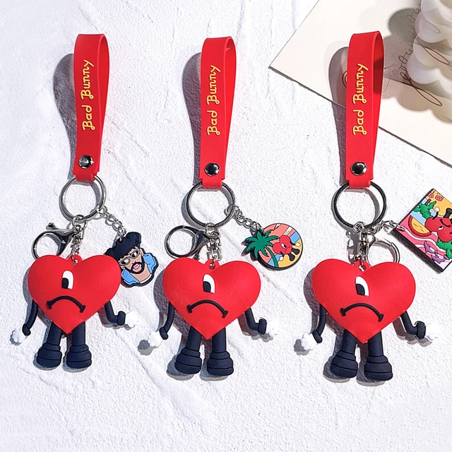 Key Tag Keychain Red Heart Love Cute Bags Lovers Men Women Gift