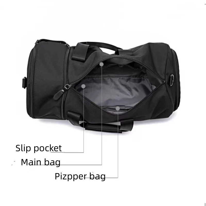Waterproof Polyester Fitness Bag Portable and Pluggable Luggage Case Bag for Traveling Business Outdoor Messenger Bag