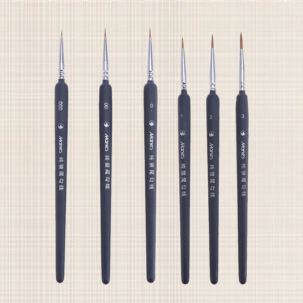 3/5/6/9PCS Miniature Paint Brush Set Professional Nylon Brush Acrylic Painting Thin Hook Line Pen Art Supplies Hand Painted A3