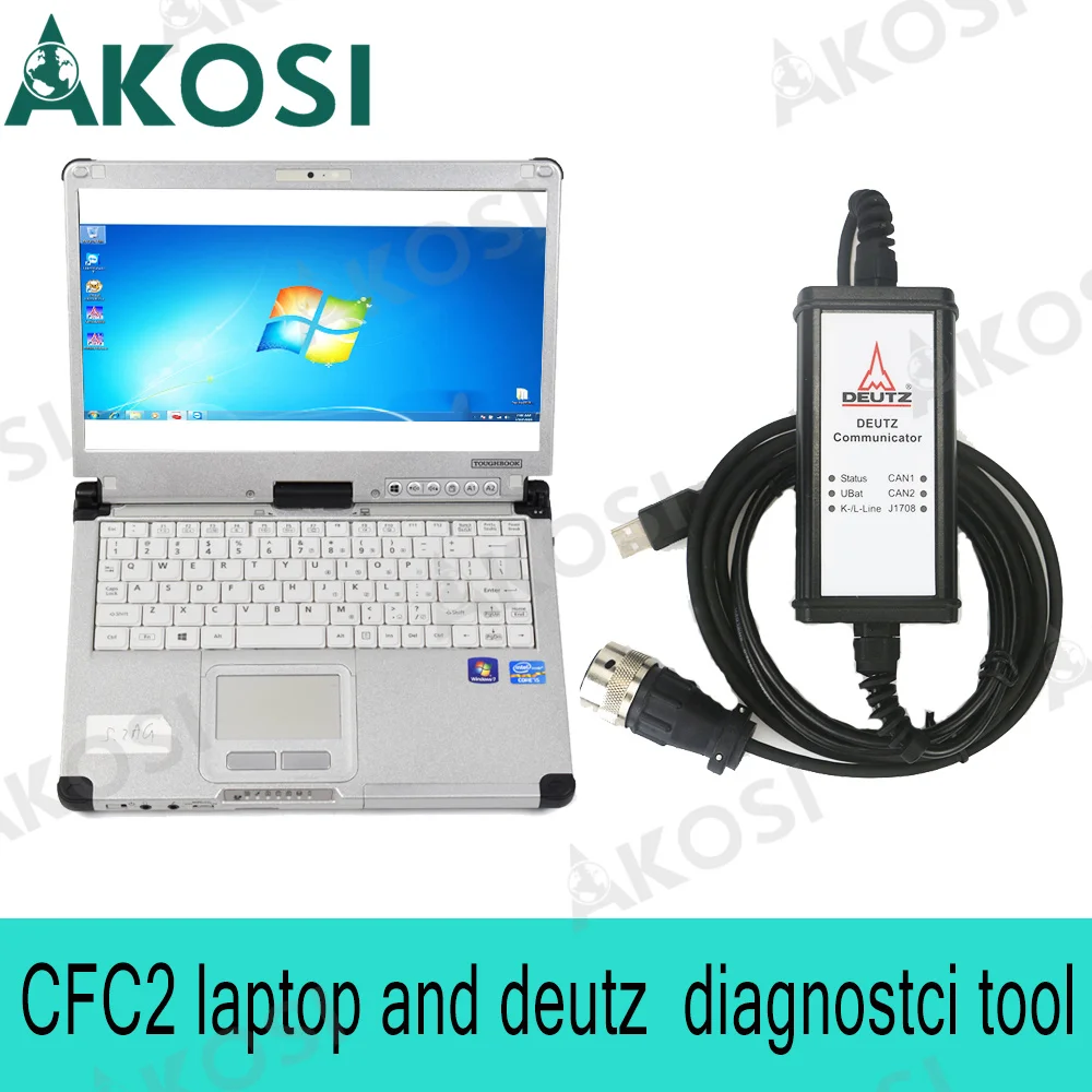 

For SerDia 2010 diagnostic and programming tool For Deutz controllers DECOM Diagnostic kit Scanner with CFC2 laptop