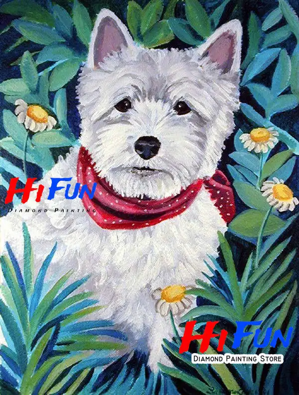 YSCOLOR Diamond Painting 5D Yorkshire Terrier Cane 30x40cm - Kit Completo Con Diamanti Rotondi