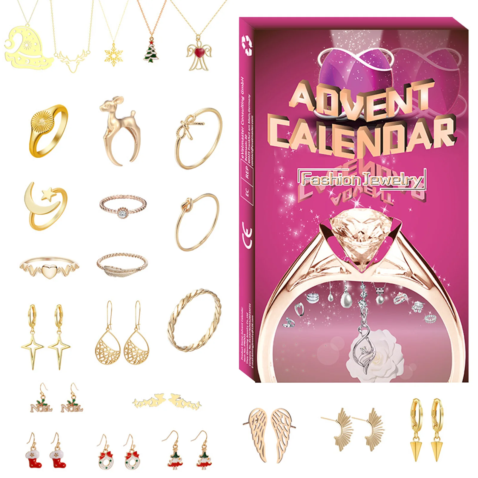 Christmas Advent Calendar 2022 24 Days Countdown Advent Calendar 24 Days  Christmas Jewelry Gift Set With Necklace Bracelets And - Advent Calendars -  AliExpress