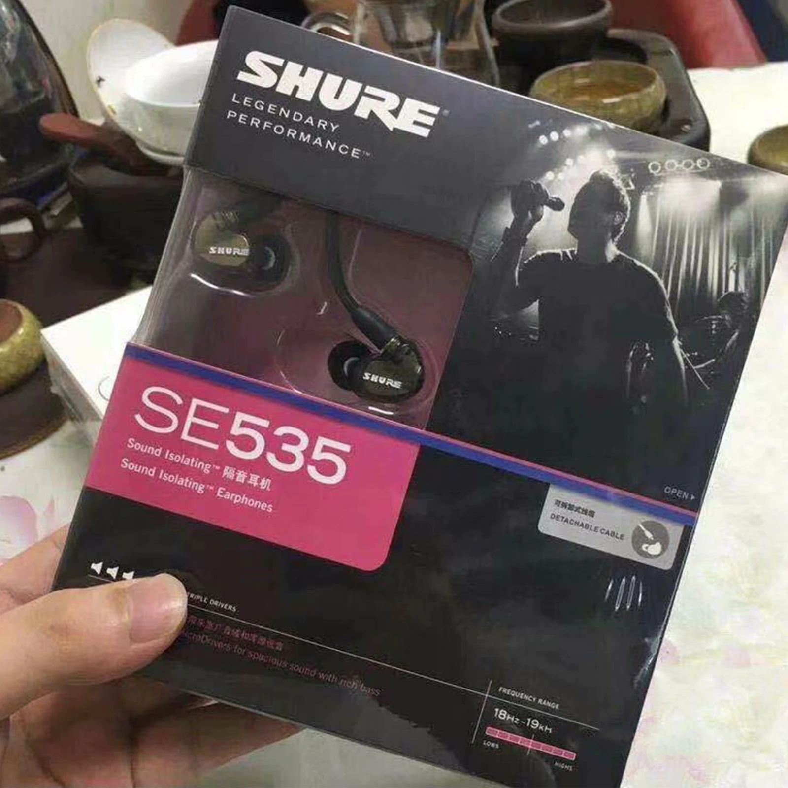 Headphone For Shure SE535 JP Version 6BA Earphone Monitoring Human Voice Music Player Phone HiFi Earbuds with Original Package