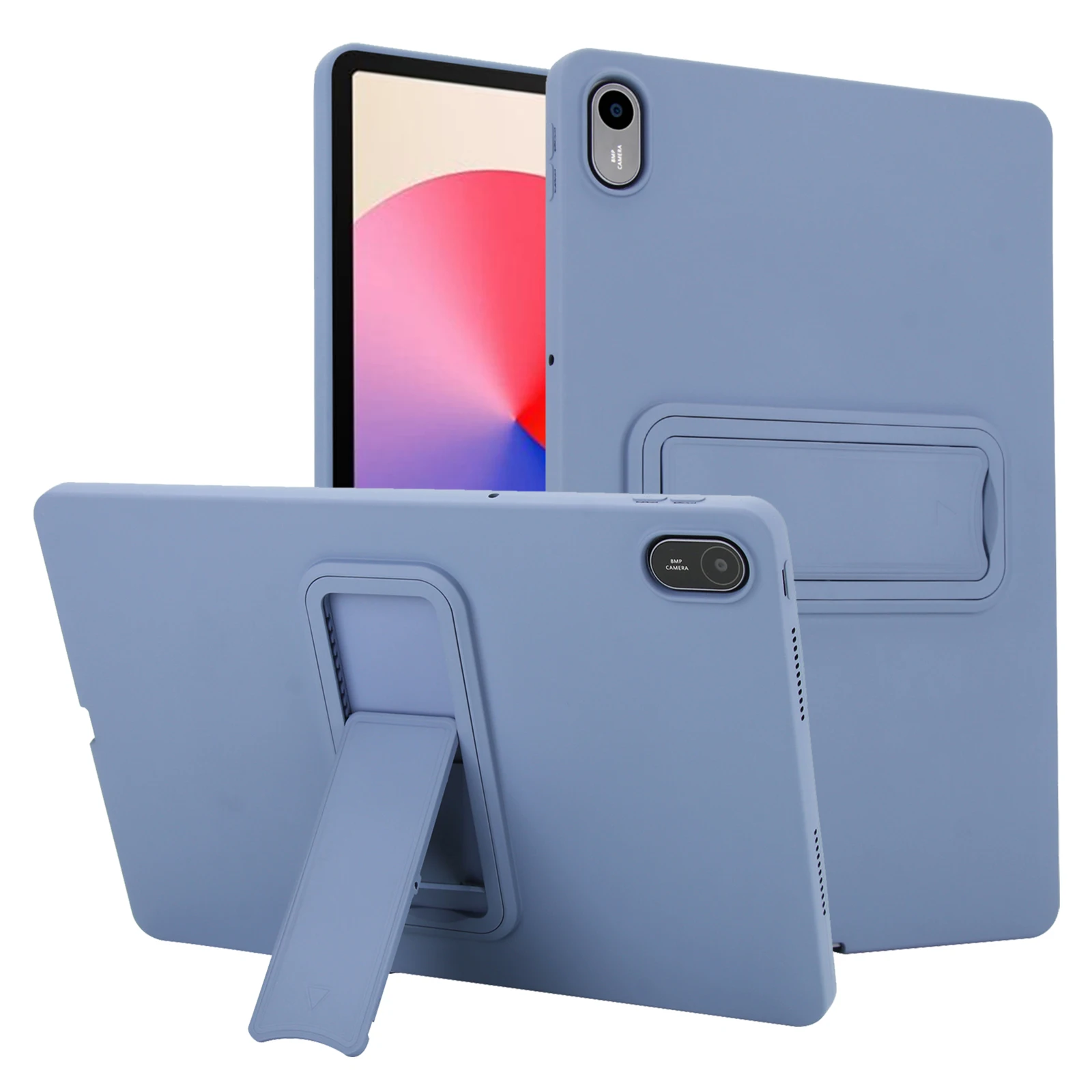 Anti-Fingerprint TPU Tablet Case with Adjustable Gear Bracket