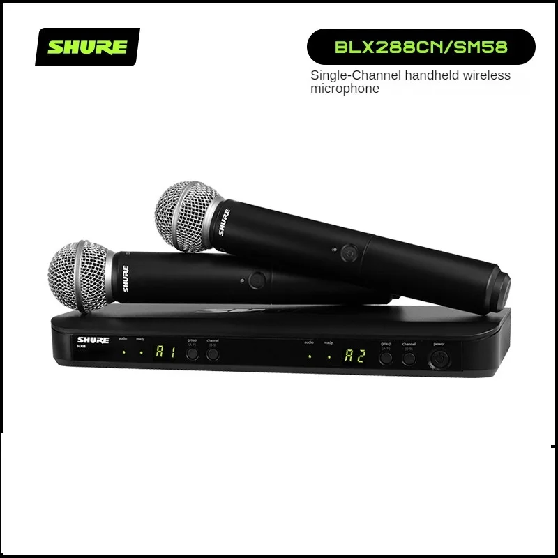 Shure blx288 beta58 sm58 pg58 2 canais microfone sem fio uhf microfone ...