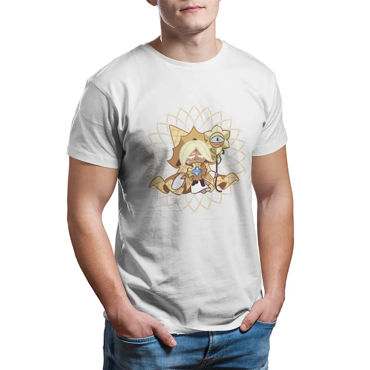 クッキーランキングダム　Tシャツ クッキーランキングダムTシャツ男性用,夏用,ポリエステル,原宿
