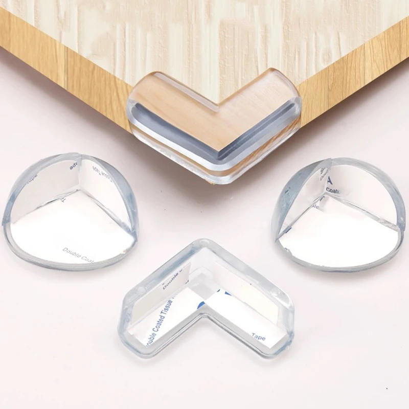 Transparent Baby Table Corner Edge Protection Cover Kids Safety Silicone Desk Protector Guard Cushion Anti Collision 1/10pcs silicone table corner protector table corner protector table edge protector