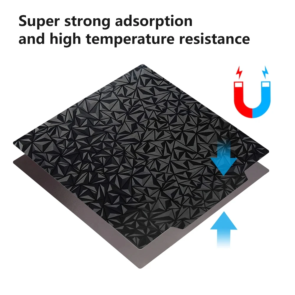 Enhanced Magnetic Build Plate with PEI Texture Sheet for 3D Printers - 235x235mm