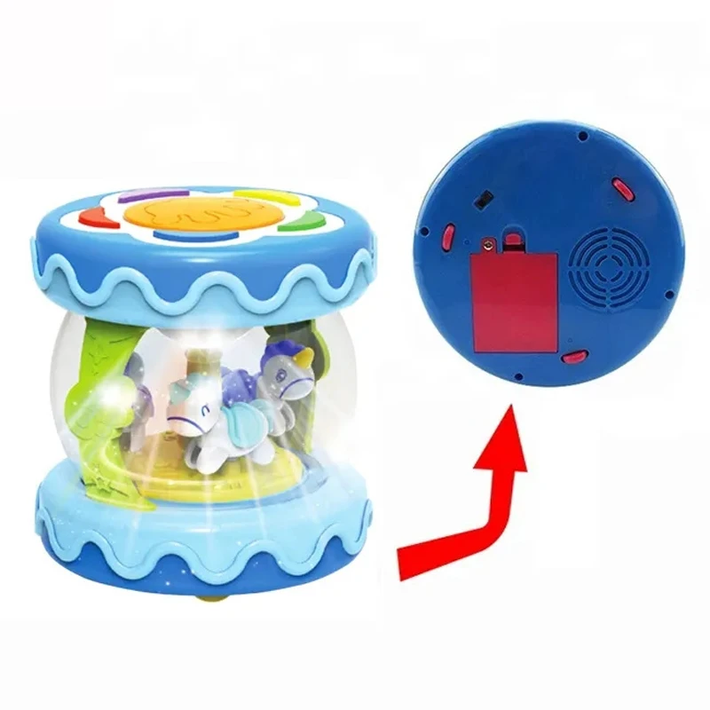 Flash Drum Toy Toddler Toys Early Educational Drum Machine musical instrument 3