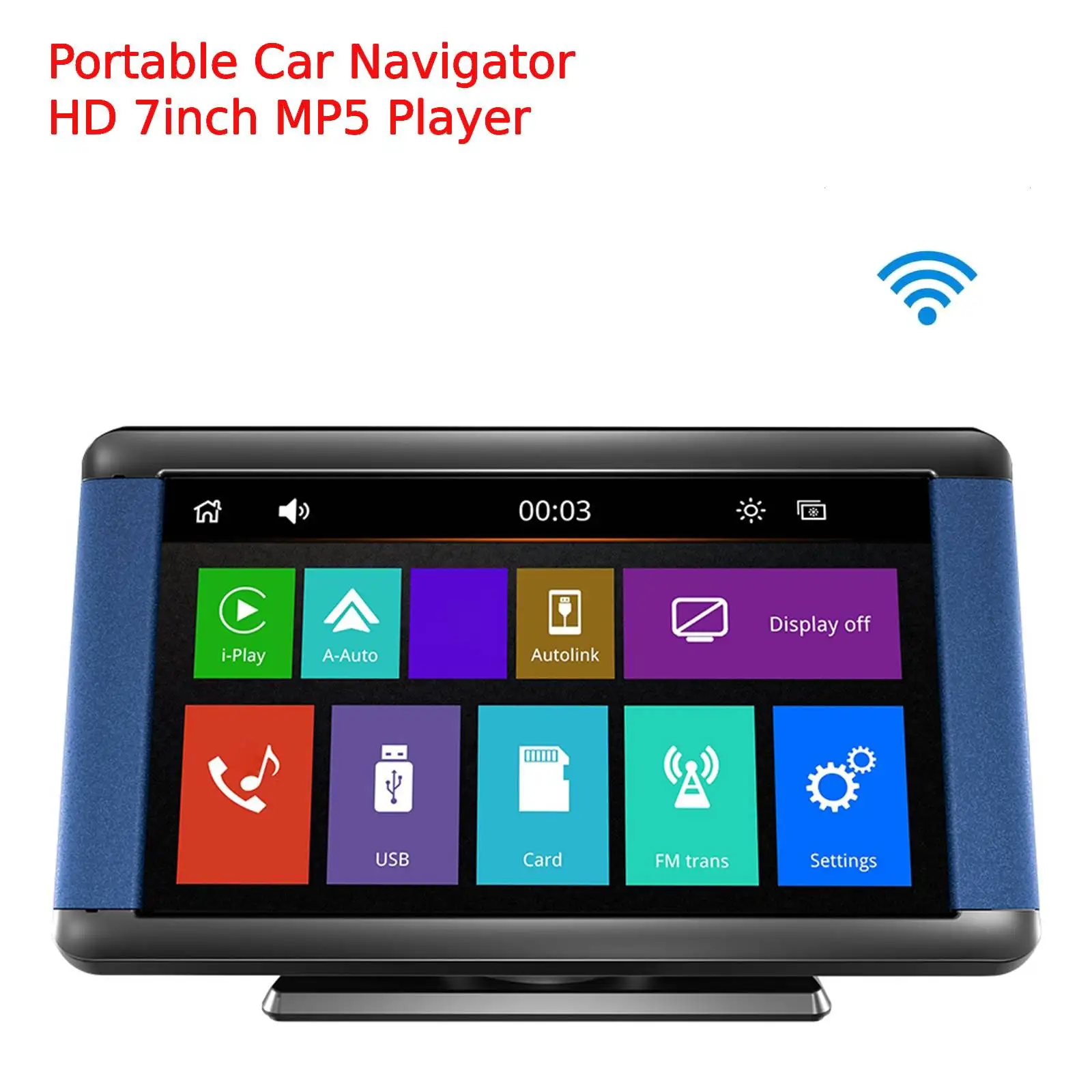 Portable Car Radio CarPlay GPS Navigation MP5 Broadcast Multimedia