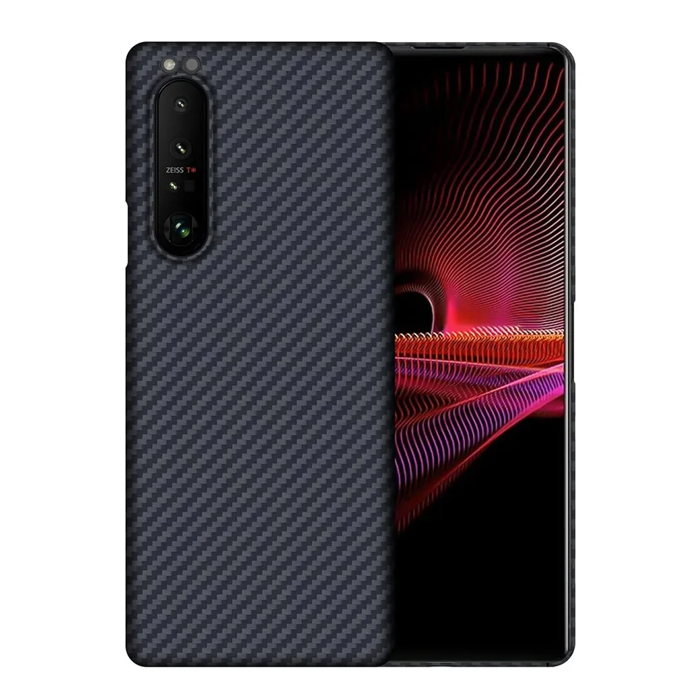 

Real Carbon Fiber Case for Sony Xperia 5 III Case for Sony Xperia 10 III 1 5 II Pro-i 1 IV Aramid Fiber Protection Cover Capa