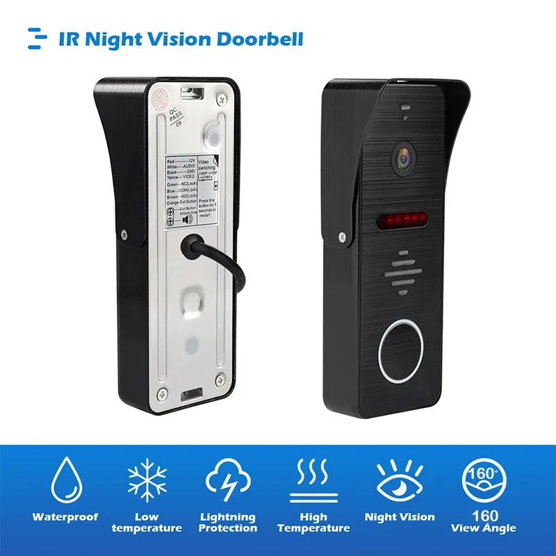 ANJIELO Metal Doorbell Video Intercom System for Home Tuya Smart Video Doorhpone