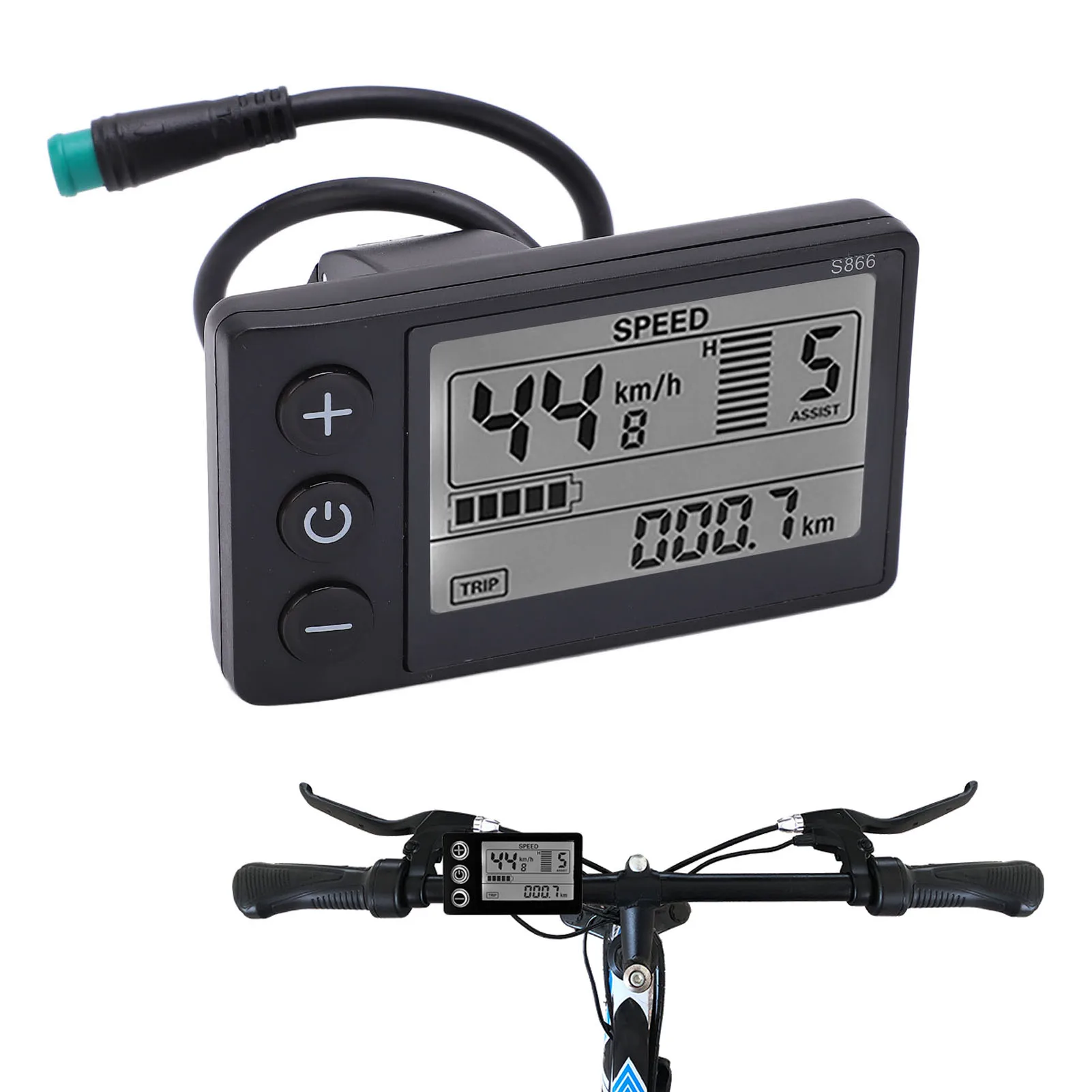 Large Screen Lightweight Electric Bike LCD Display