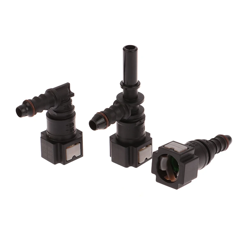 hose coupler Car Fuel Hose Connector Quick Release Rubber Nylon Coupler 7.89 ID6 Oil Adapter Bundy Tee Fitting For 7.89mm OD Male Connector