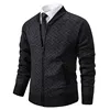 Autumn and Spring Sweaters Men's Cardigans with Zippers V-neck Jackets Y2K Sportswear Winter Men's Cold Coats Knitted Sweaters 6