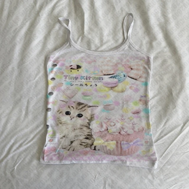 Y2k – Corset pour femmes, vêtements imprimés graphiques esthétiques, Vintage, Punk, gothique, Camisole, t-shirt pour bébé, haut court Grunge, débardeur Emo pour filles 1