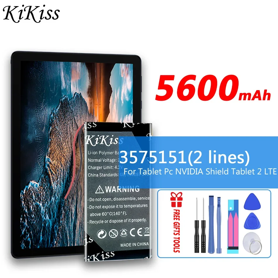5600mAh KiKiss Battery 3575151 For NVIDIA Shield Tab 2/3 LTE For