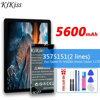 5600mAh KiKiss Battery 3575151 For NVIDIA Shield Tab 2/3 LTE For Nvidiashield K1 Battery 8''