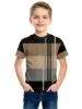 Striped Simplicity 3d Print Tee Shirt Kids Boys Clothes Short Sleeve Casual Children's Clothing Fashion T Shirt For Boys 3