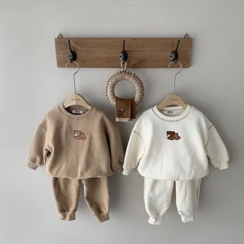 유아 아기 의류 세트, 풍선 스웨트 셔츠 및 바지, 유아 아기 의류 세트, 어린이 의상, 2023 봄 의상, 2 개