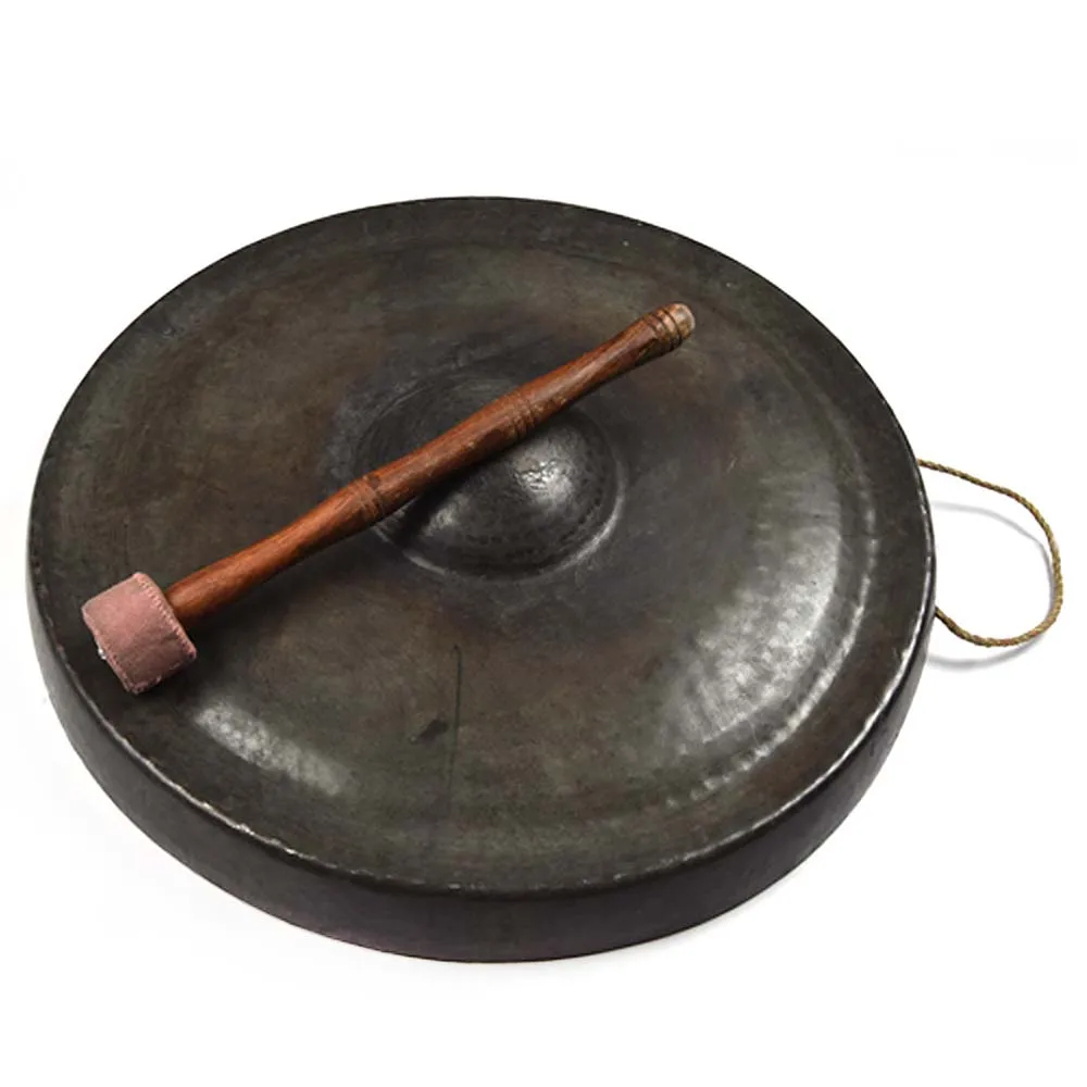 Latest Resonance Healing & Meditation Tibetan Gong Alarm With Mallet Hot Sale Tibetan Yoga Meditation Singing gong For Sound
