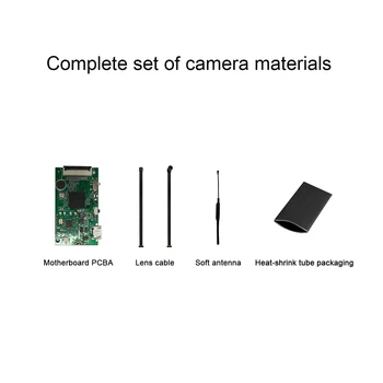 Telecamera WiFi con Set Completo di Accessori, Scheda Madre CCTV da 2 Milioni di Pixel con Microfono, Modulo 1080p Lunghezza 185mm, Focale Fissa